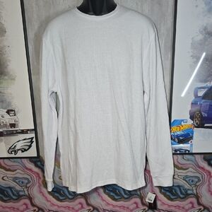 2XL THERMAL Men's White Long Sleeve Shirt